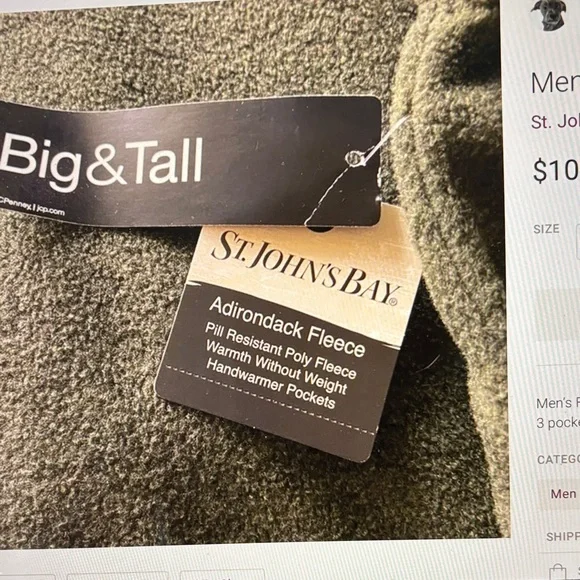 St. John Collection Deep Green Men's Vest - Picture 4 of 5